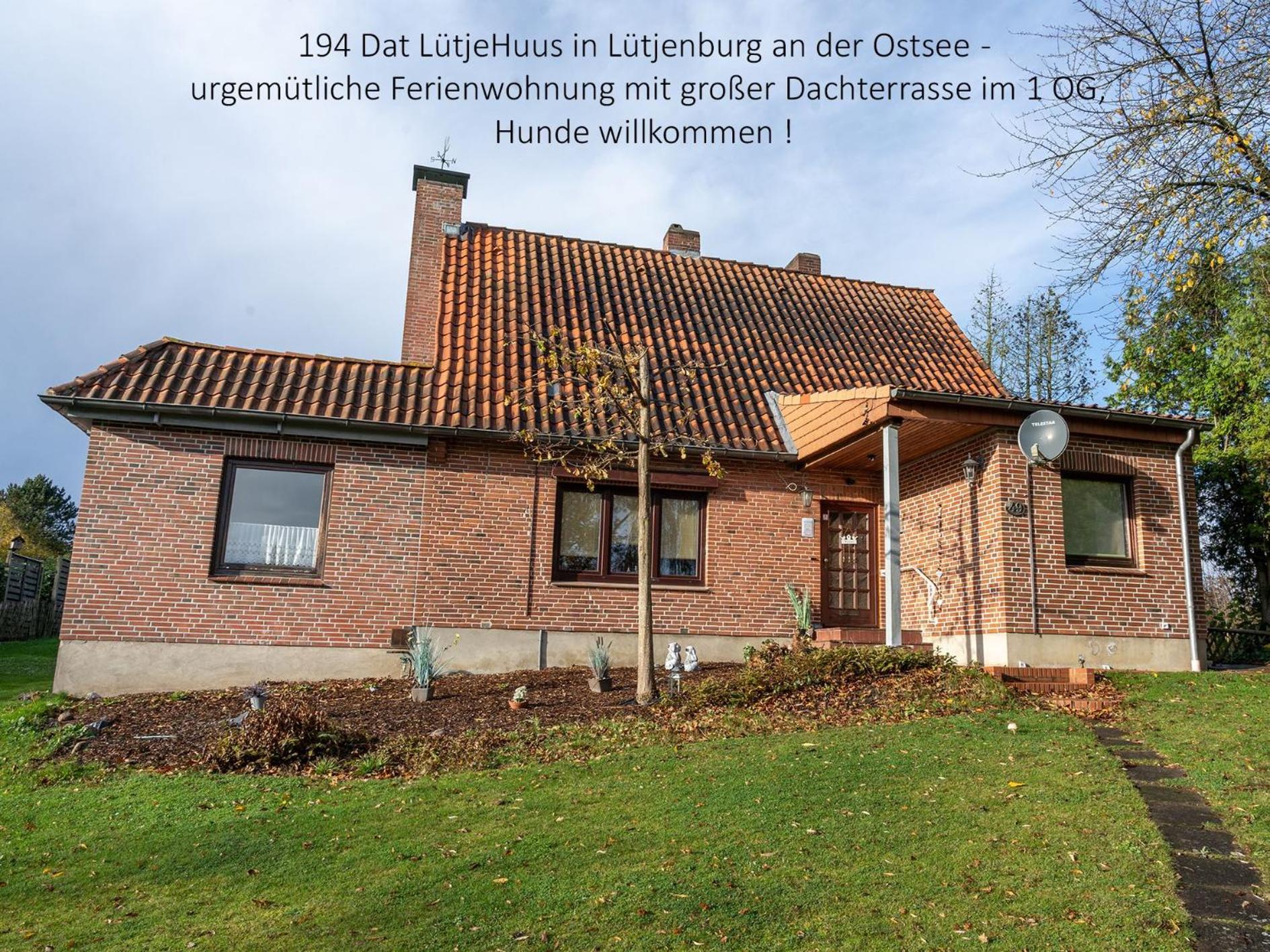 194 Fewo Dat Luetjehuus Mit Dachterrasse Im Ersten Stock Luetjenburg Luaran gambar